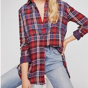 Free People Magical Plaid Shirt